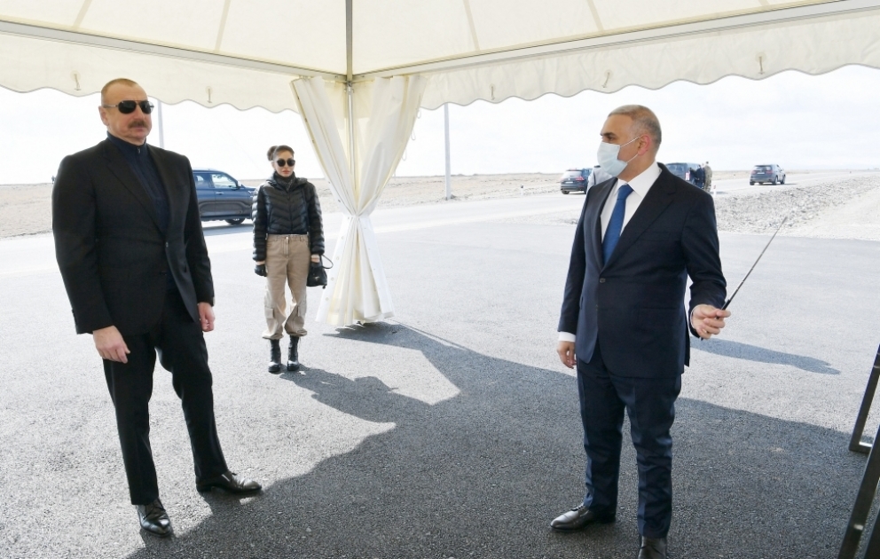 President Ilham Aliyev and First Lady Mehriban Aliyeva visited Sugovushan settlement, Tartar district 
 Presentation of a modern insulated and protected cable line was held in Sugovushan settlement