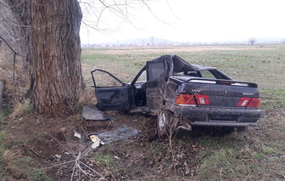 Tovuzda yol nəqliyyat hadisəsi baş verib