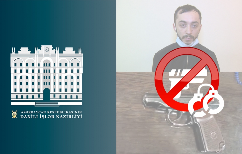 Bakıda “Makarov” markalı tapança satmaq istəyən şəxs saxlanılıb