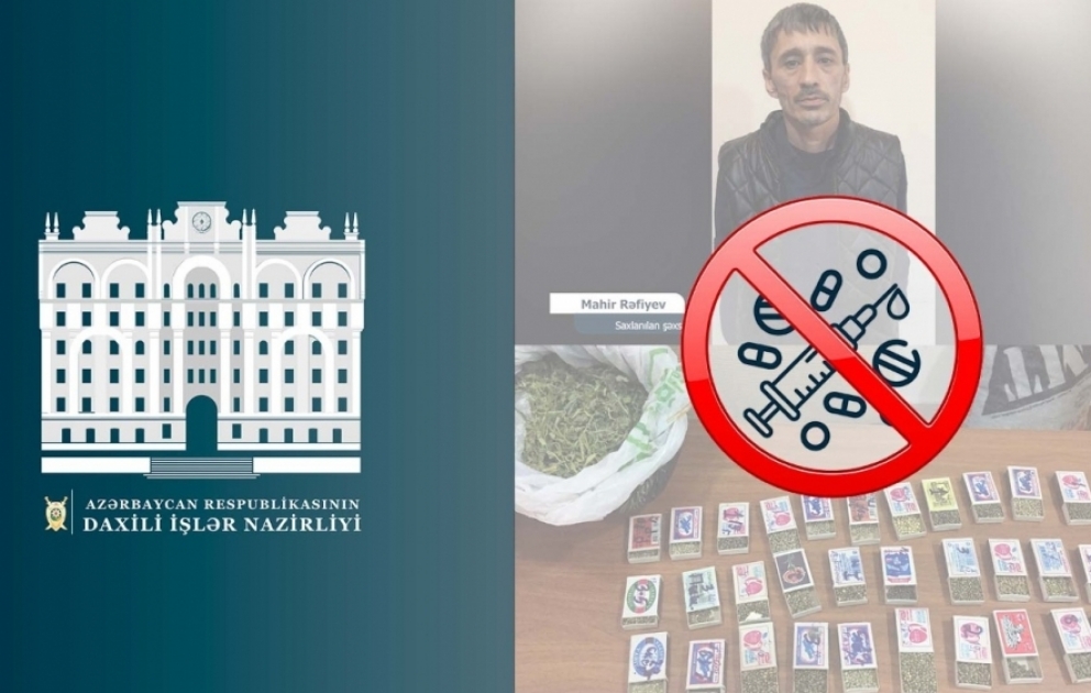 Hövsanda bağındakı istixanada narkotik tərkibli bitkilər yetişdirən şəxs yaxalanıb