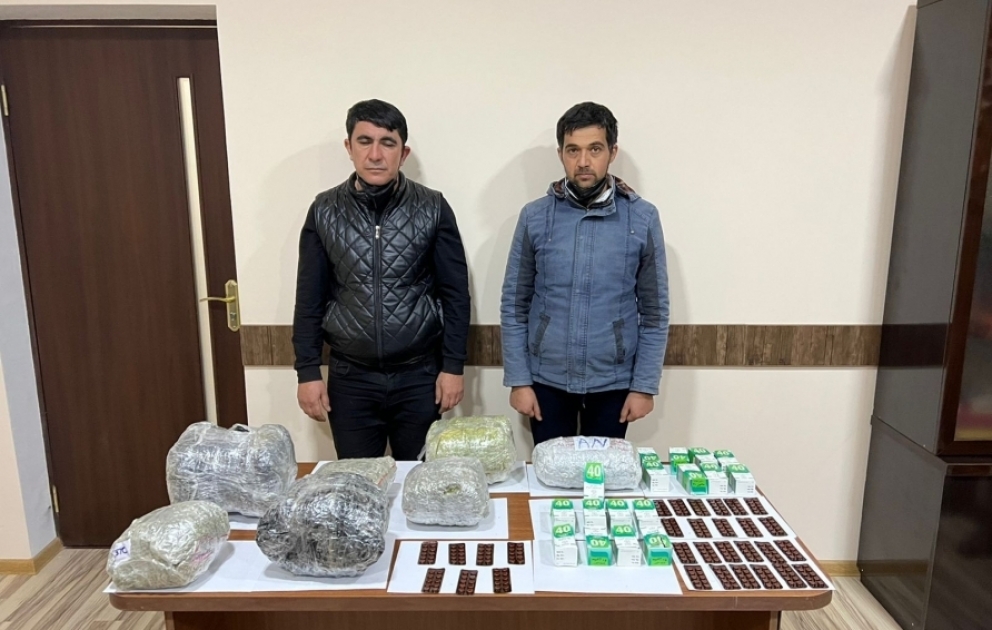 Cəbrayılda 21 kiloqramdan artıq narkotik vasitələr, həblər və tapança aşkar olunub