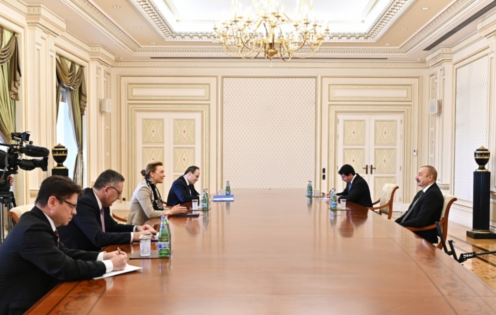 President Ilham Aliyev received delegation led by Secretary General of Council of Europe