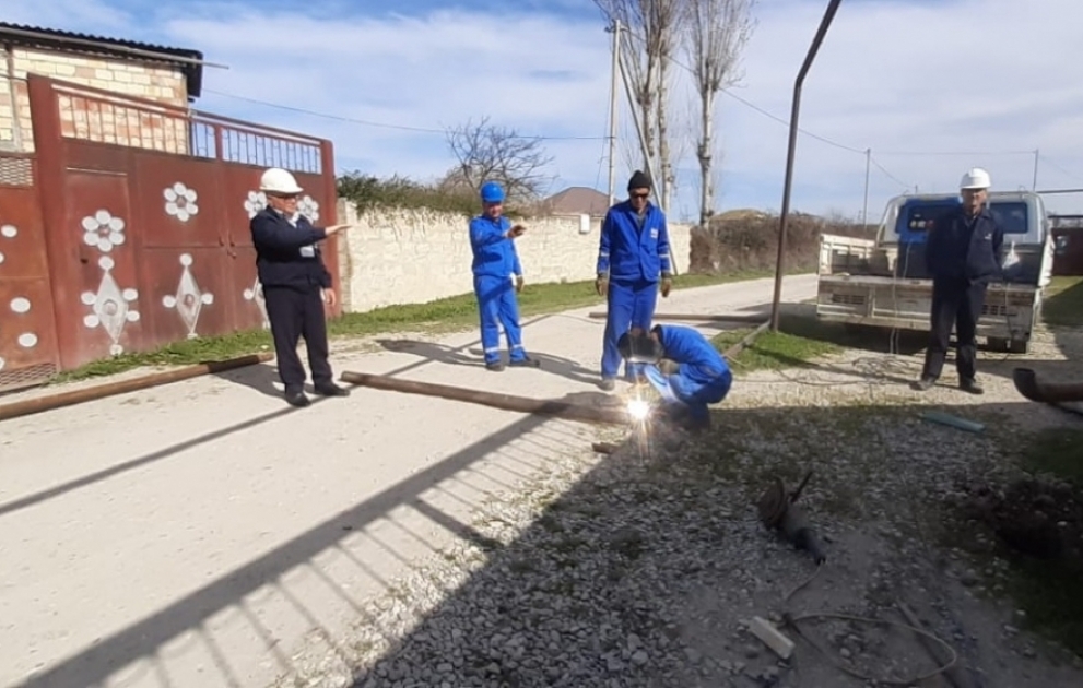 Şimal bölgəsinin 4 kəndində qazlaşdırılma işləri aparılır