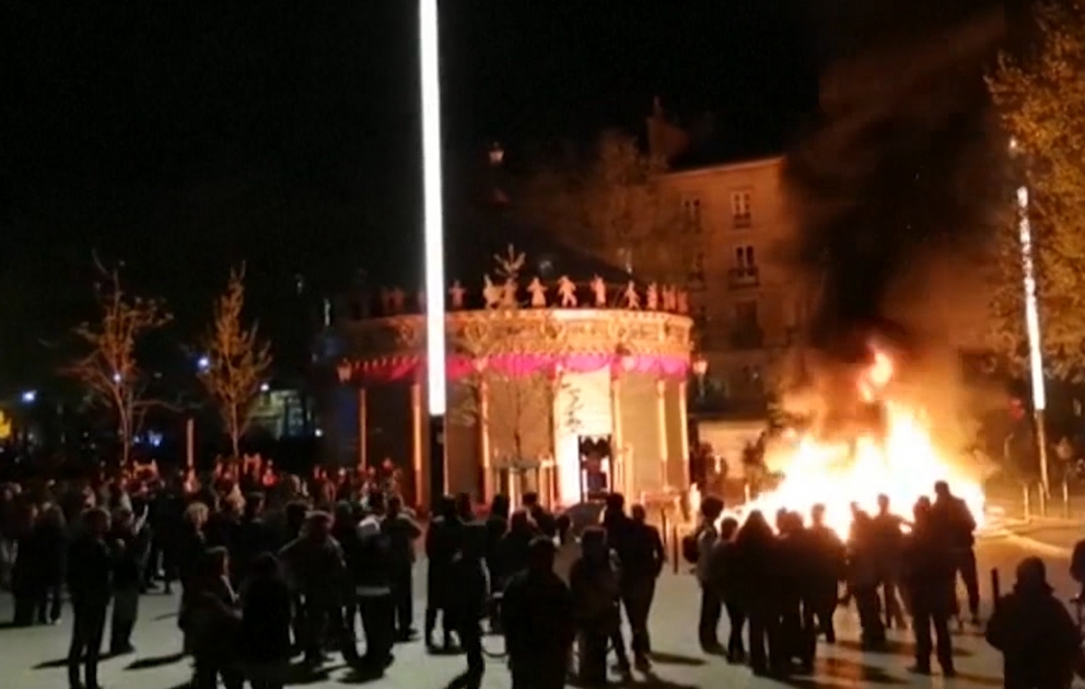 Antifaşist fəallar Fransanın Renn şəhərində nümayiş keçiriblər