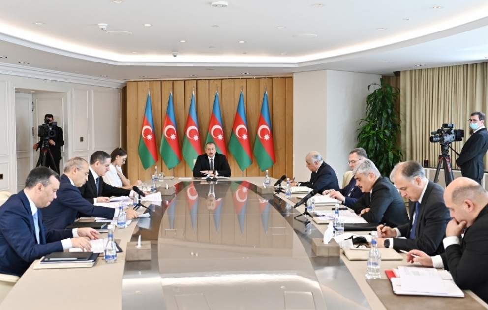 President Ilham Aliyev chaired meeting on results of first quarter of 2022