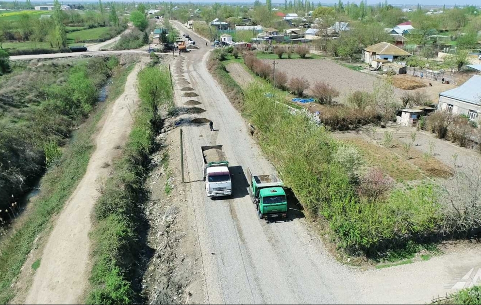 Bərdədə 4 minə yaxın əhalinin istifadə etdiyi yol yenidən qurulur