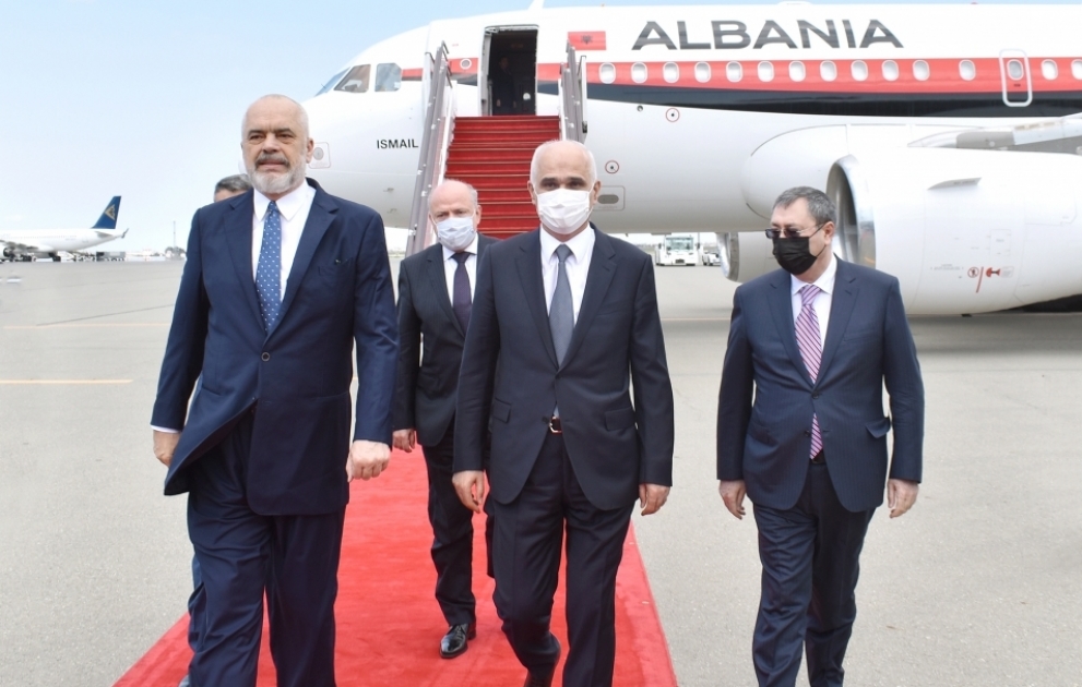 Le Premier ministre albanais Edi Rama est en visite officielle en Azerbaïdjan