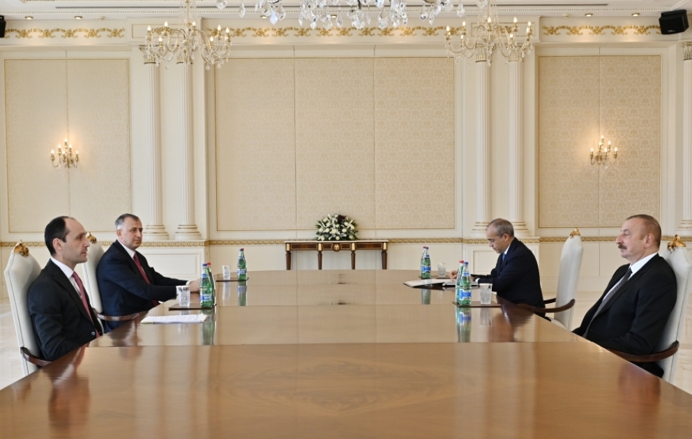 Le président Ilham Aliyev reçoit le ministre géorgien de l’Economie et du Développement durable