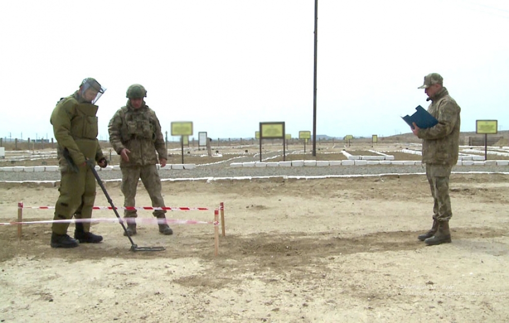 Tactical-Special Training is held with Engineer-sapper units