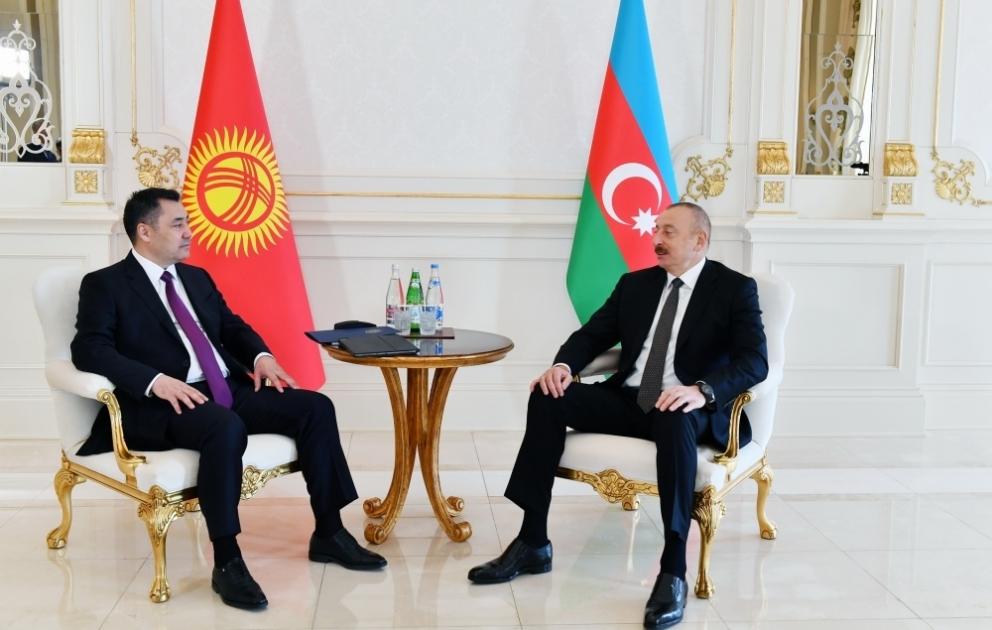 Azerbaijani, Kyrgyz presidents held one-on-one meeting