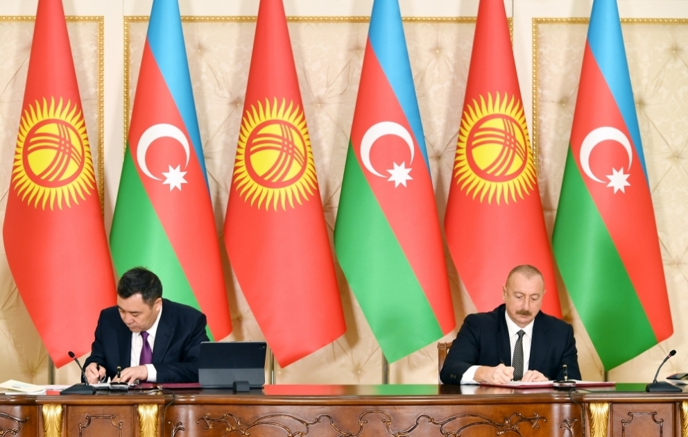 Подписаны азербайджано-кыргызские документы
