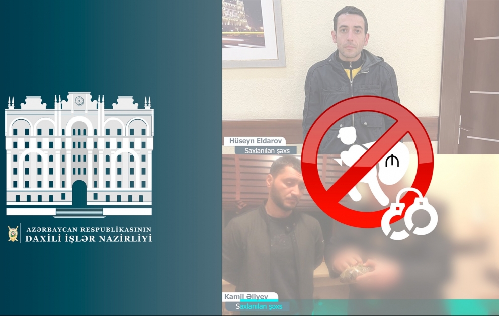 Nərimanov rayonunda 10 evdən su sayğacı oğurlayan və narkotik vasitlərin satışı ilə məşğul olan şəxslər saxlanılıblar