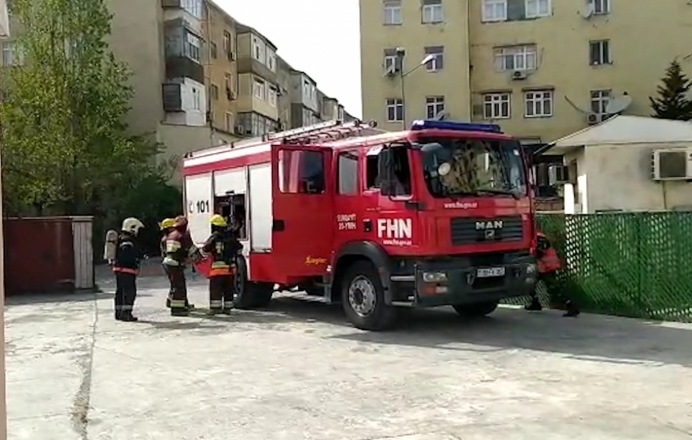 FHN-in Dövlət Yanğından Mühafizə Xidməti Sumqayıtda təlim keçirib