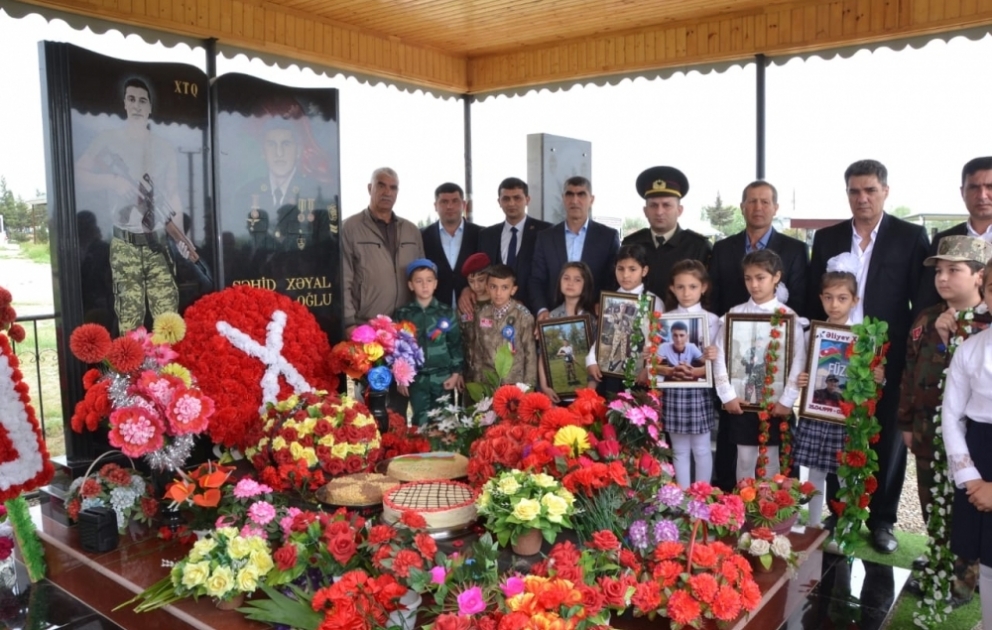 Vətən müharibəsi şəhidi Xəyal Əliyevin xatirəsi anılıb