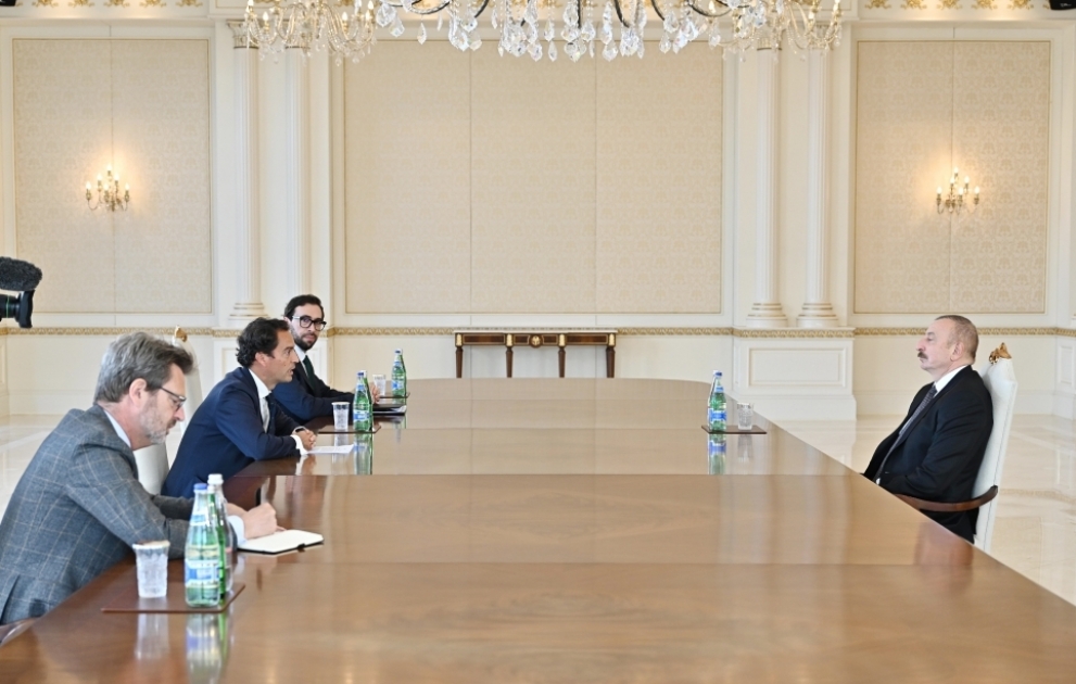 Prezident İlham Əliyev NATO Baş katibinin Qafqaz və Mərkəzi Asiya üzrə xüsusi nümayəndəsini qəbul edib