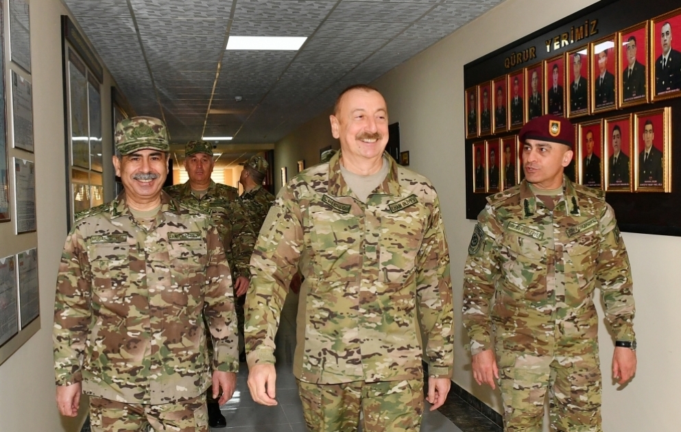 Prezident, Silahlı Qüvvələrin Ali Baş Komandanı İlham Əliyev Müdafiə Nazirliyinin Xüsusi Təyinatlı Qüvvələrinin “N” saylı hərbi hissəsində olub