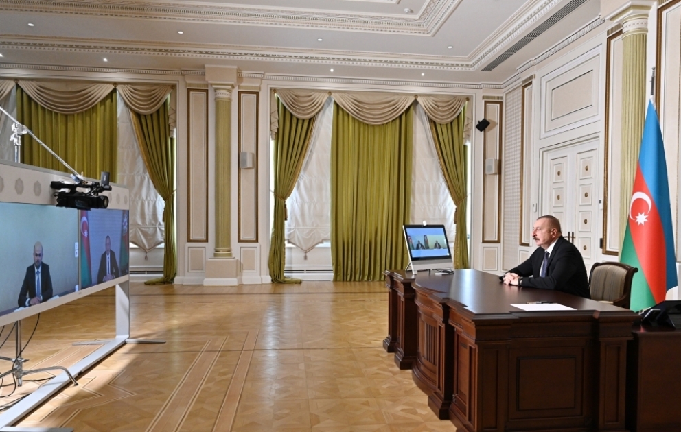 President Ilham Aliyev received in video format Vahid Hajiyev on his appointment as Special Representative of President in Zangilan district