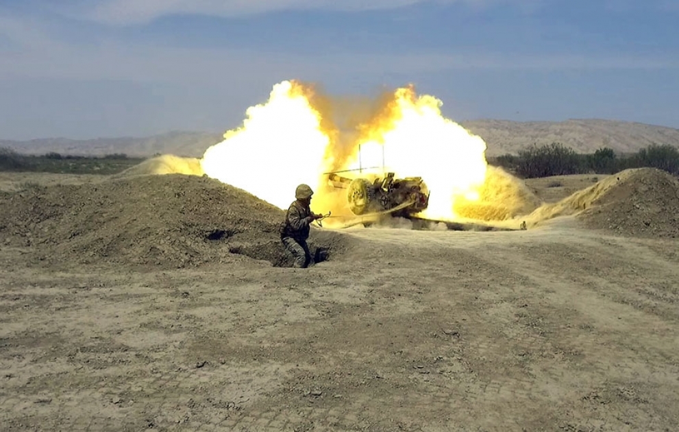 Rocket and artillery units conducted live-fire tactical exercises