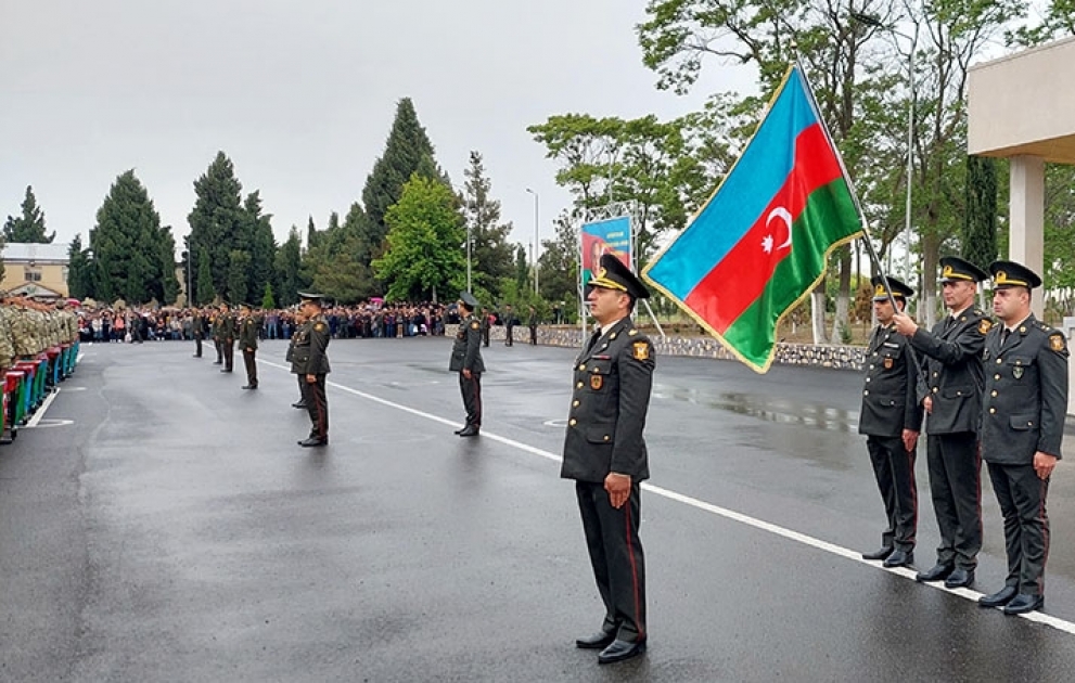 A Military Oath taking ceremony was held in the Azerbaijan Army