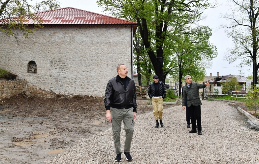 Les travaux de restauration du manoir des Mehmandarov à Choucha sont réalisés par la Fondation Heydar Aliyev