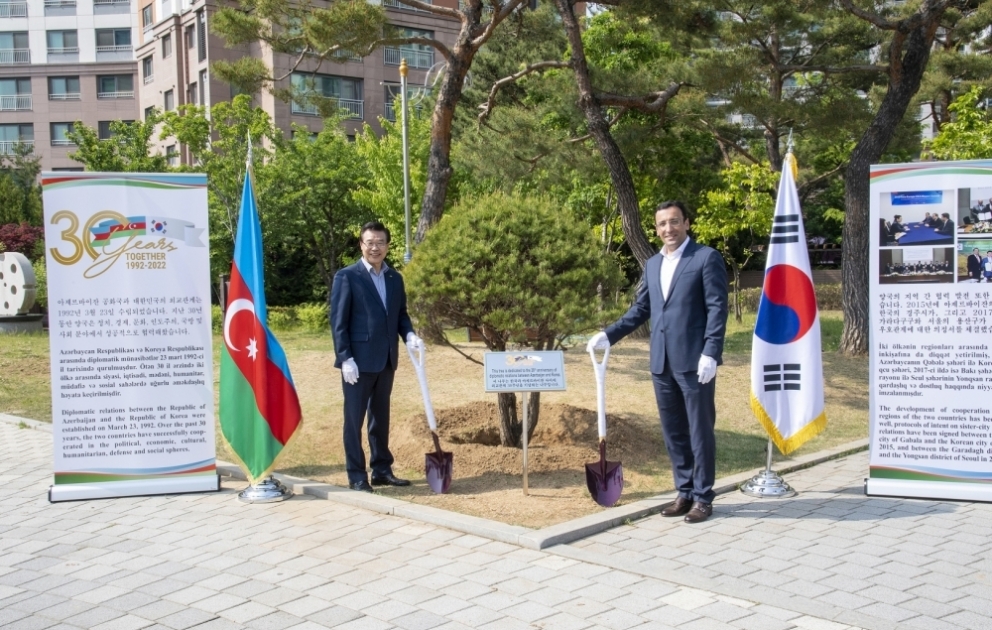 Tree-planting ceremony to mark 30th anniversary of Azerbaijan-South Korea diplomatic relations held in Seoul