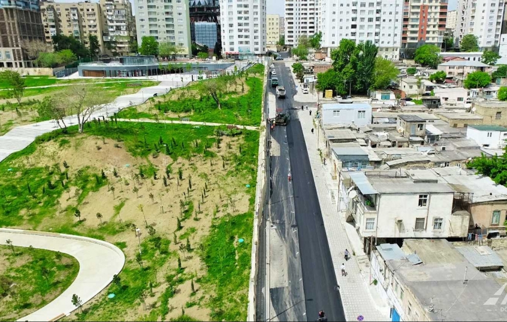 Yasamalda 4 küçədə yenidənqurma işləri aparılır