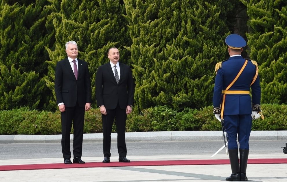 Litva Respublikasının Prezidenti Gitanas Nausedanın rəsmi qarşılanma mərasimi olub