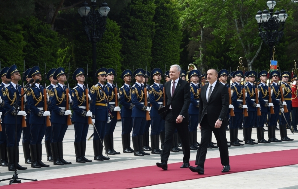 Состоялась церемония официальной встречи Президента Литовской Республики Гитанаса Науседы