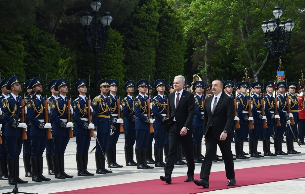 Official welcome ceremony was held for Lithuanian President Gitanas Nausėda