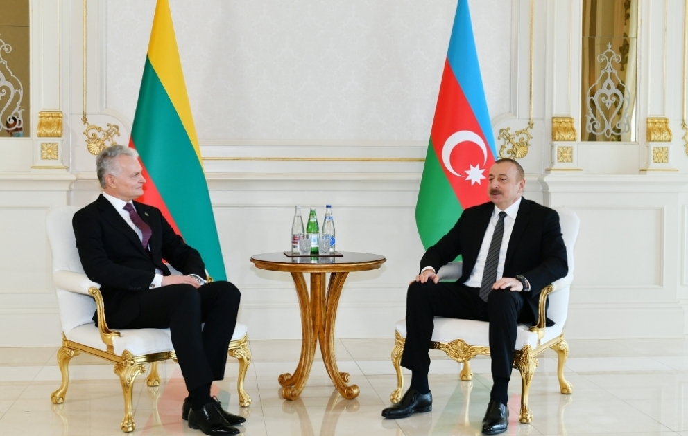 Состоялась встреча президентов Азербайджана и Литвы