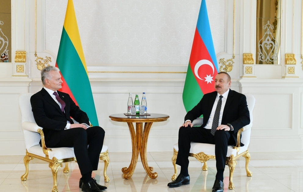 Azerbaijani, Lithuanian presidents held meeting