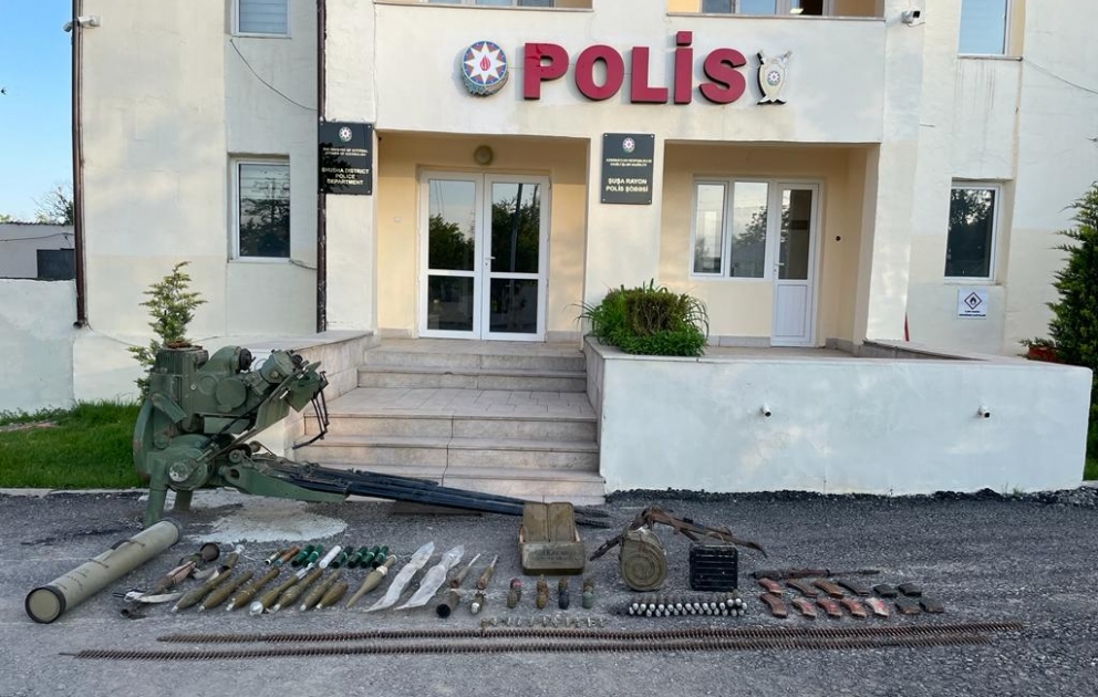 Şuşada xeyli sayda silah-sursat aşkar edilib