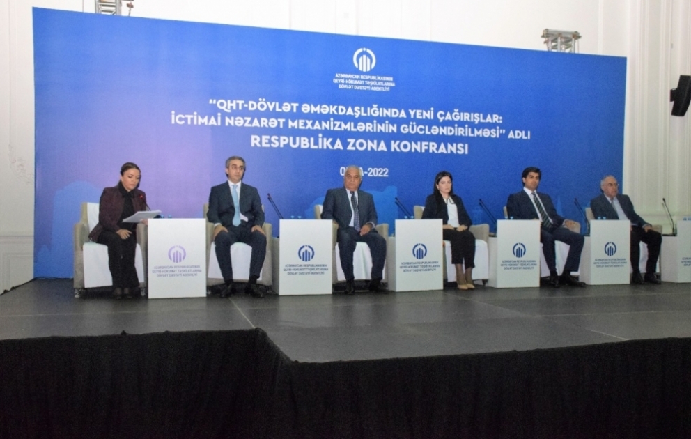 “QHT-dövlət əməkdaşlığında yeni çağırışlar: ictimai nəzarət mexanizmlərinin gücləndirilməsi” mövzusunda zona konfransı keçirilib