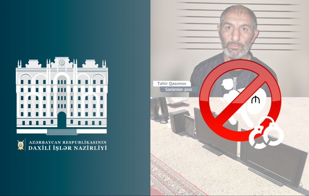 Binəqədi rayonunda 5 evdən oğurluq edən şəxs saxlanılıb