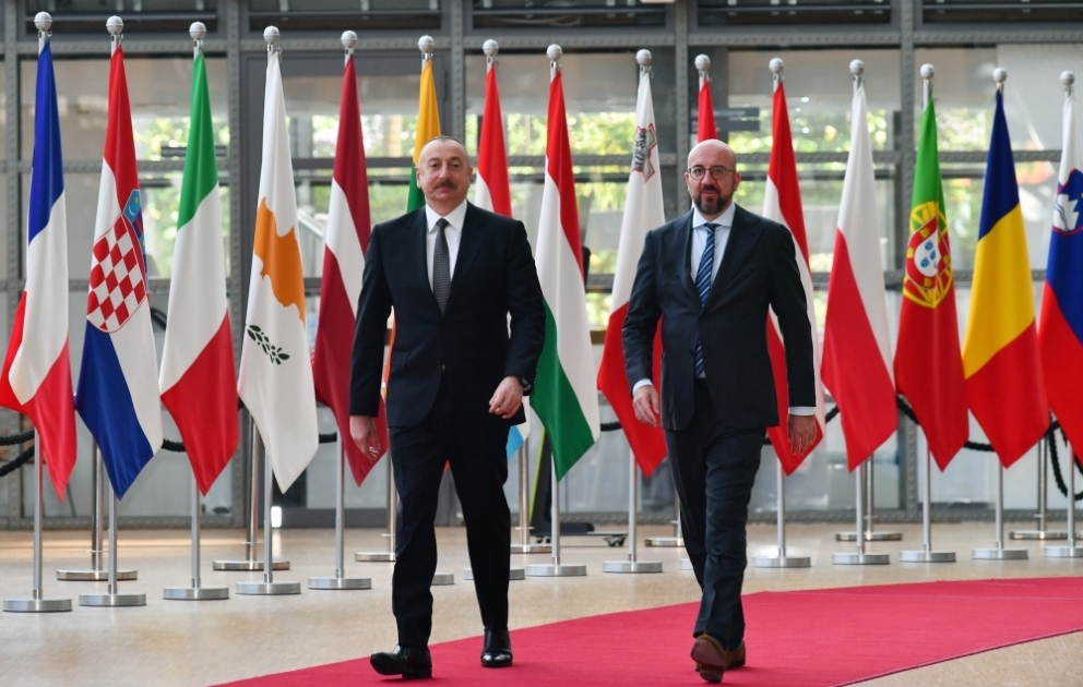 President Ilham Aliyev held one-on-one meeting with President of European Council Charles Michel