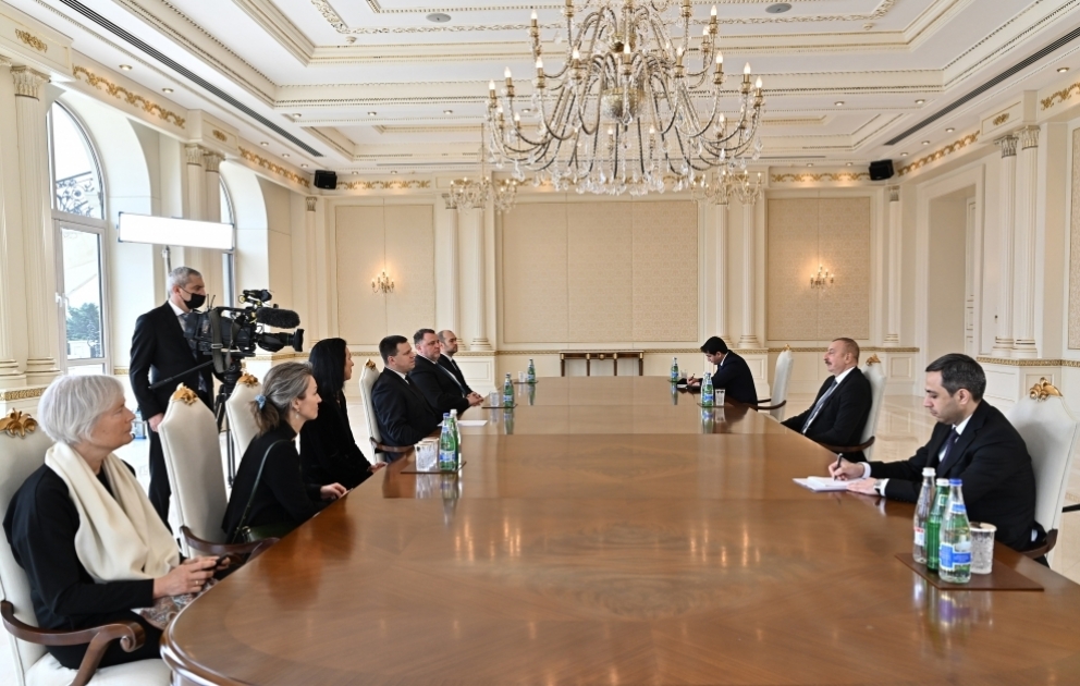 President Ilham Aliyev received delegation led by President of Estonia’s Parliament