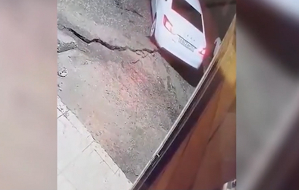 Dağıstanda torpaq avtomobili udub