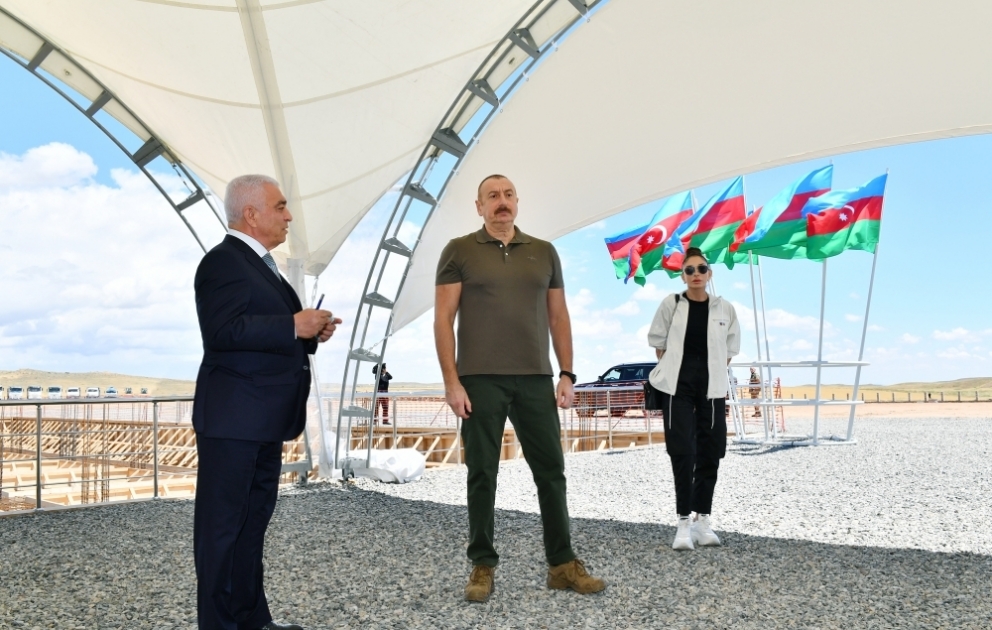“Azərenerji” ASC-nin 330/110 kilovoltluq “Cəbrayıl” enerji qovşağının təməli qoyulub