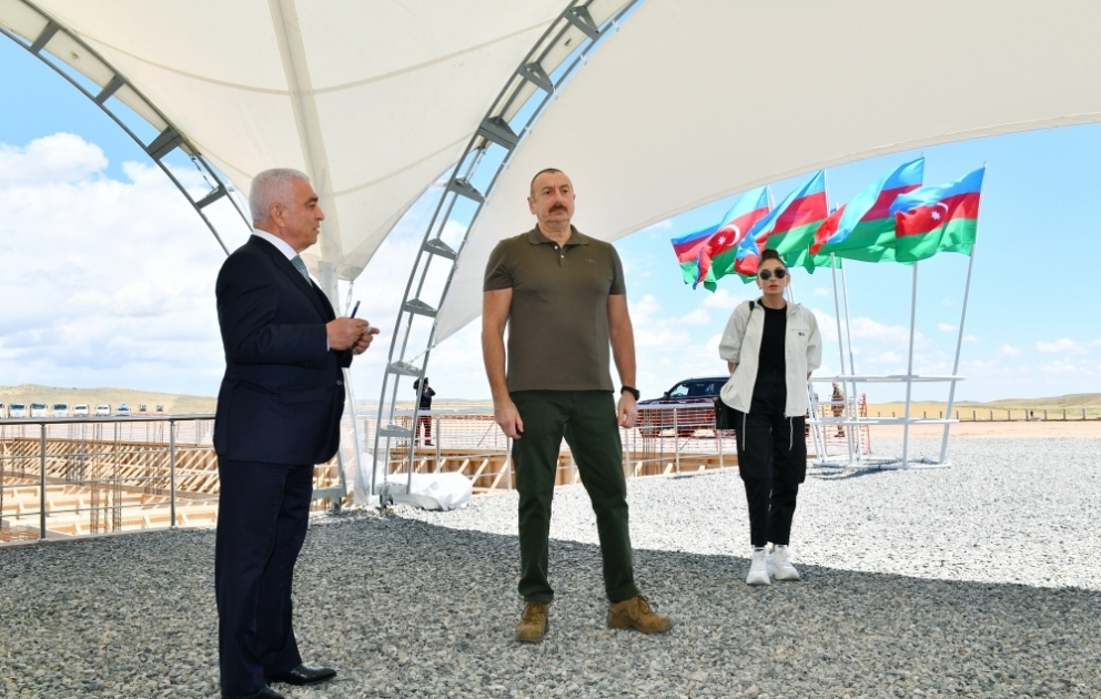 Foundation stone for 330/110 kilovolt Jabrayil energy junction of AzerEnergy OJSC was laid