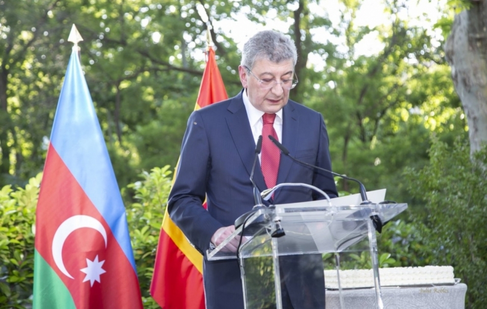 Müstəqillik Günü və Azərbaycan ilə İspaniya arasında diplomatik əlaqələrin qurulmasının 30 illiyinə həsr olunmuş təntənəli qəbul mərasimi keçirilib