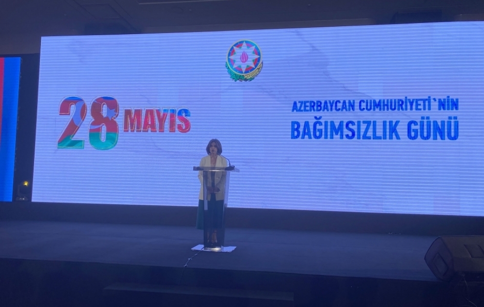 Müstəqillik Günü münasibətilə İstanbulda təntənəli mərasim keçirilib