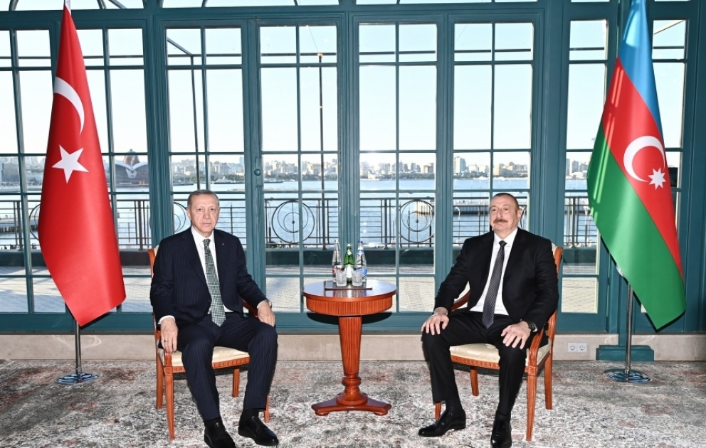 Prezident İlham Əliyevin və Prezident Rəcəb Tayyib Ərdoğanın görüşü olub