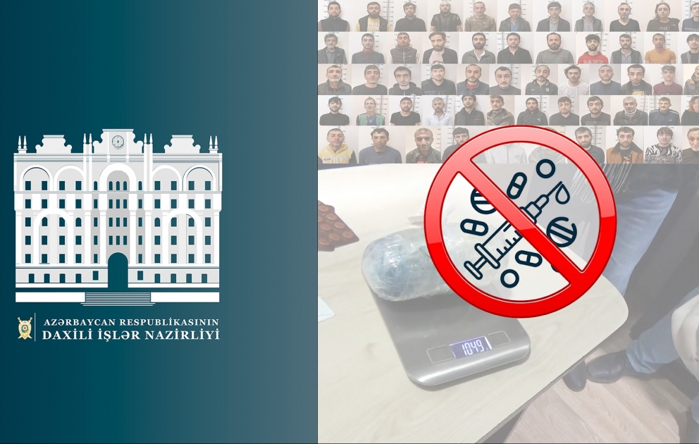 Narkotiklərin qanunsuz dövriyyəsi ilə məşğul olan və silsilə oğurluqlar edən 117 nəfər saxlanılıb