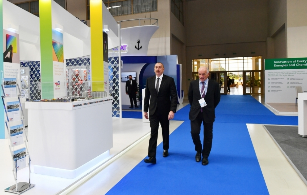 President Ilham Aliyev attended official opening ceremony of 27th International Caspian Oil & Gas Exhibition on the sidelines of Baku Energy Week