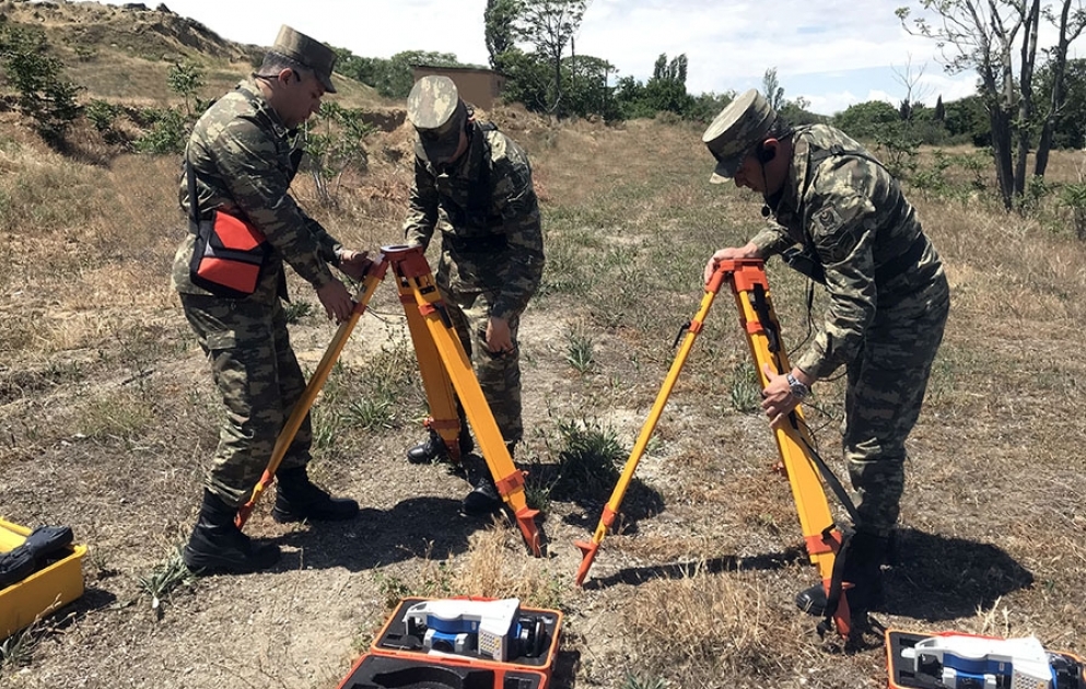 The combat readiness of topographers was inspected