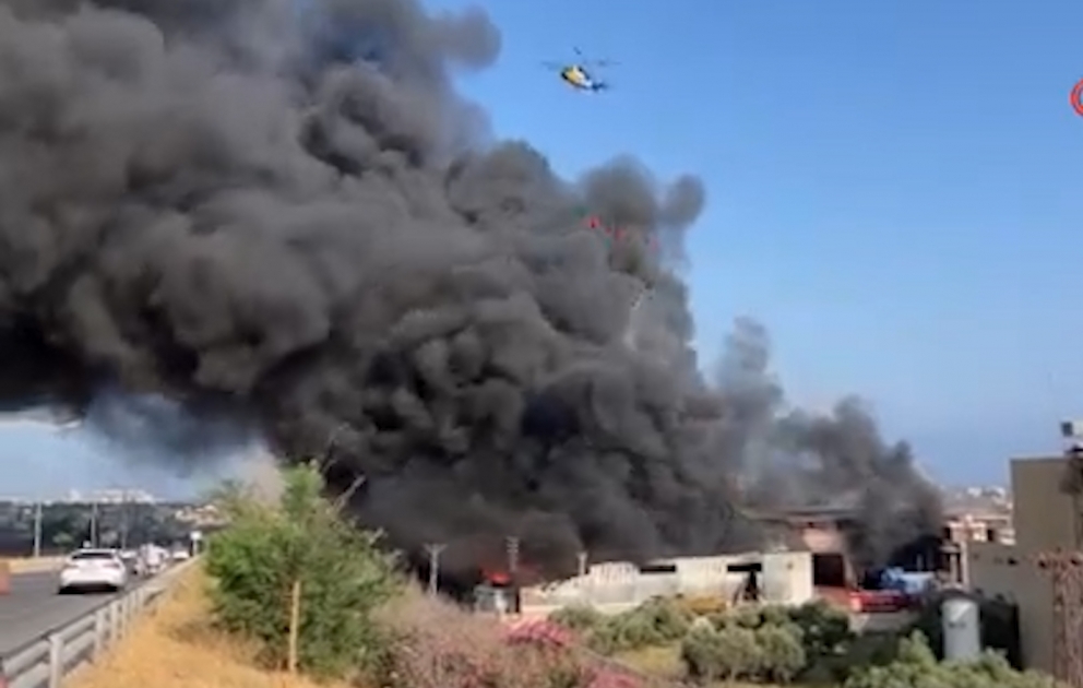 Großbrand in Zollgutlager in der Türkei