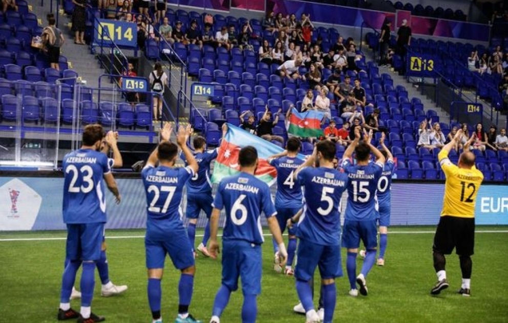 Minifutbol üzrə Azərbaycan milli komandası Avropa çempionatının yarımfinalına yüksəlib