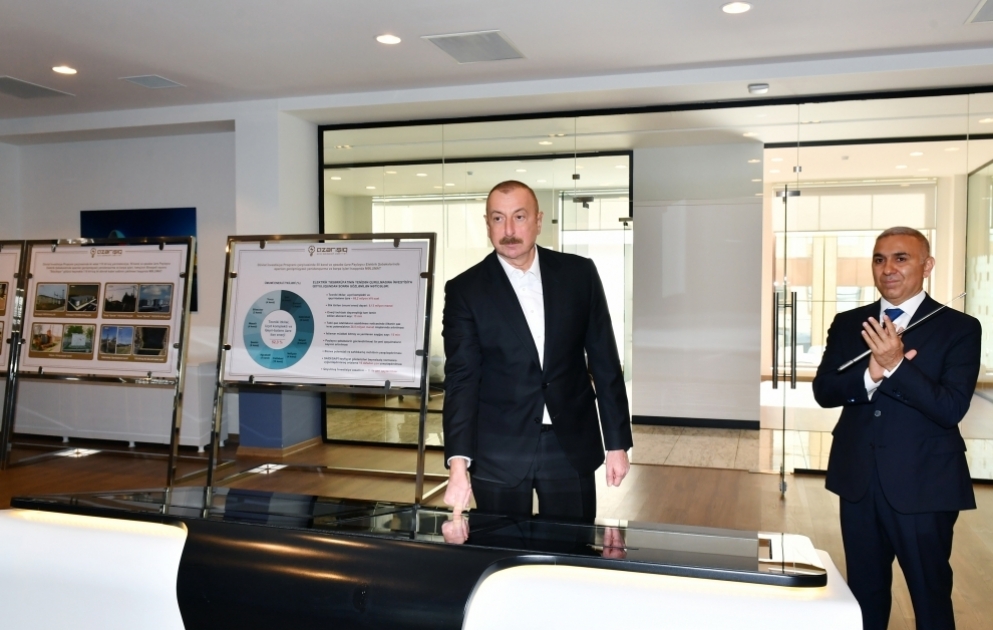 President Ilham Aliyev attended opening of new power substation and Digital Network General Management Center