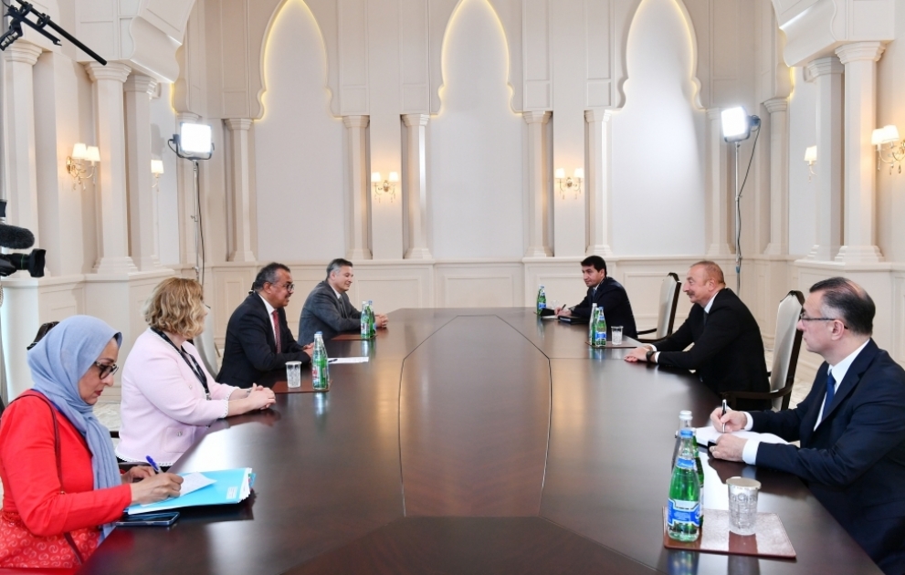 President Ilham Aliyev received Director General of World Health Organization