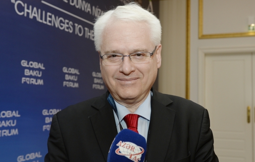 İvo Yosipoviç: IX Qlobal Bakı Forumu dünyanı narahat edən məsələlərin həlli yollarını tapmaqda böyük rol oynayacaq